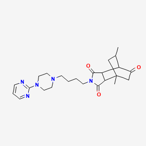 1,11-Dimethyl-4-[4-(4-pyrimidin-2-ylpiperazin-1-yl)butyl]-4-azatricyclo[5.2.2.02,6]undecane-3,5,8-trione