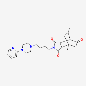 1,11-Dimethyl-4-[4-(4-pyridin-2-ylpiperazin-1-yl)butyl]-4-azatricyclo[5.2.2.02,6]undecane-3,5,8-trione