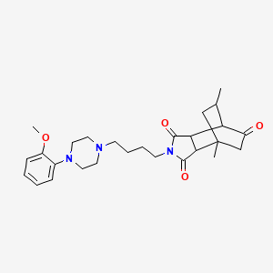 4-[4-[4-(2-Methoxyphenyl)piperazin-1-yl]butyl]-1,11-dimethyl-4-azatricyclo[5.2.2.02,6]undecane-3,5,8-trione