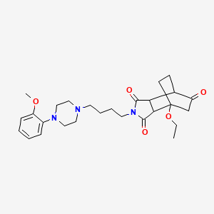 1-Ethoxy-4-[4-[4-(2-methoxyphenyl)piperazin-1-yl]butyl]-4-azatricyclo[5.2.2.02,6]undecane-3,5,8-trione