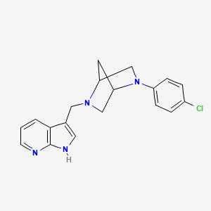 2-{(1H-Pyrrolo[2,3-b]pyridin-3-yl)methyl}-5-(4-chlorophenyl)-2,5-diazabicyclo[2.2.1]heptane