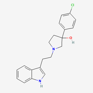 3-(4-Chlorophenyl)-1-[2-(1H-indol-3-yl)ethyl]pyrrolidin-3-ol