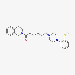 2-[6-[4-(2-Methylthiophenyl)-1-piperazinyl]-1-oxohexyl]-1,2,3,4-tetrahydroisoquinoline