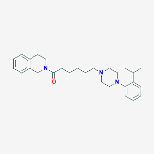 2-[6-[4-(2-(1-Methylethyl)phenyl)-1-piperazinyl]-1-oxohexyl]-1,2,3,4-tetrahydroisoquinoline