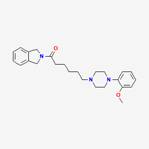 molecular formula C25H33N3O2 B10792166 2-[6-[4-(2-Methoxyphenyl)-1-piperazinyl]-1-oxohexyl]isoindoline 