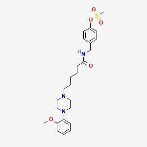 N-(4-Methanesulfonyloxyphenylmethyl)-4-(2-methoxyphenyl)-1-piperazinehexanamide