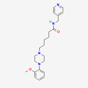 4-(2-Methoxyphenyl)-N-(4-pyridinylmethyl)-1-piperazinehexanamide