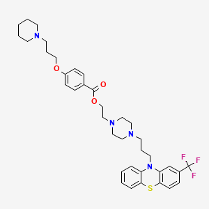 2-[4-[3-[2-(trifluoromethyl)phenothiazin-10-yl]propyl]piperazin-1-yl]ethyl 4-(3-piperidin-1-ylpropoxy)benzoate