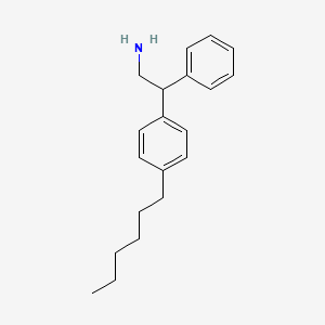 molecular formula C20H27N B10792239 2-(4-Hexylphenyl)-2-phenylethanamine 