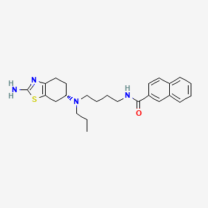 (S)-N-(4-((2-amino-4,5,6,7-tetrahydrobenzo[d]thiazol-6-yl)(propyl)amino)butyl)-2-naphthamide