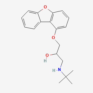 molecular formula C19H23NO3 B10792244 1-tert-Butylamino-3-(dibenzofuran-1-yloxy)-propan-2-ol 