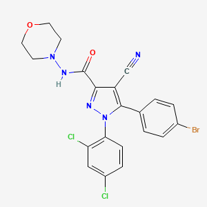 1-(2,4-Dichlorophenyl)-4-cyano-5-(4-bromophenyl)-N-morpholino-1H-pyrazole-3-carboxamide