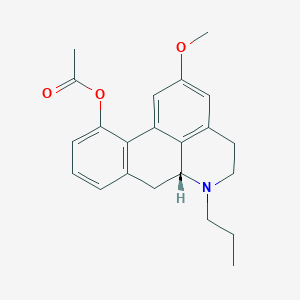 [(6aR)-2-methoxy-6-propyl-5,6,6a,7-tetrahydro-4H-dibenzo[de,g]quinolin-11-yl] acetate