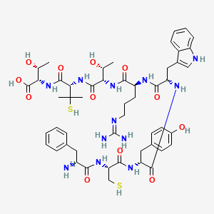 molecular formula C51H70N12O12S2 B10792352 D-Phe-Cys-Tyr-D-Trp-Arg-Thr-Pen-Thr 