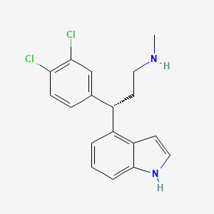 (S)-3-(3,4-dichlorophenyl)-3-(1H-indol-4-yl)-N-methylpropan-1-amine hydrochloride