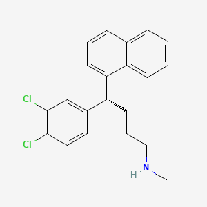 molecular formula C21H21Cl2N B10792398 (R)-4-(3,4-dichlorophenyl)-N-methyl-4-(naphthalen-1-yl)butan-1-amine hydrochloride 