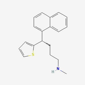 molecular formula C19H21NS B10792414 (S)-N-methyl-4-(naphthalen-1-yl)-4-(thiophen-2-yl)butan-1-amine hydrochloride 