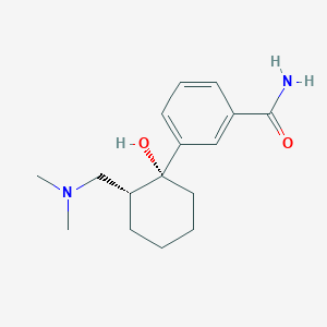 molecular formula C16H24N2O2 B10792416 rel-3-((1R,2R)-2-((dimethylamino)methyl)-1-hydroxycyclohexyl)benzamide 