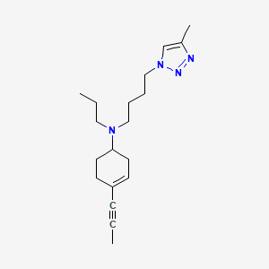 N-[4-(4-Methyltriazol-1-yl)butyl]-N-propyl-N-(4-propyn-1-ylcyclohex-3-en-1-yl)amine