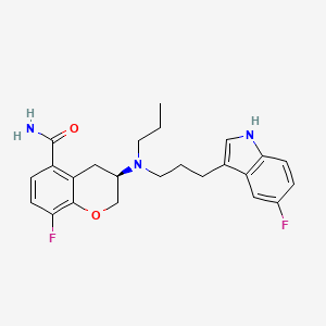 (3R)-(-)-8-Fluoro-3-{[3-(5-fluoro-1H-indol-3-yl)propyl](propyl)amino}chromane-5-carboxamide