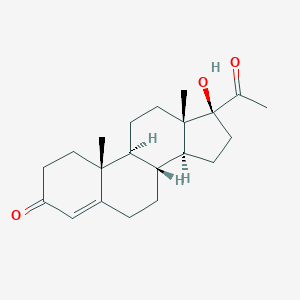 molecular formula C₂₁H₃₀O₃ B107925 17α-羟基孕-4-烯-3,20-二酮 CAS No. 604-09-1