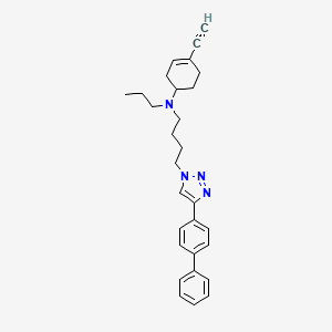 N-[4-[4-(4-Biphenyl)triazol-1-yl]butyl]-N-propyl-N-(4-ethynylcyclohex-3-en-1-yl)amine