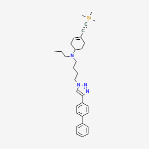 N-[4-[4-(4-Biphenyl)triazol-1-yl]butyl]-N-propyl-N-[4-(2-trimethylsilylethynyl)cyclohex-3-en-1-yl]amine