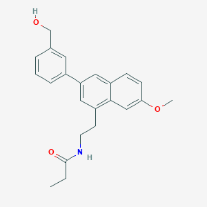 N-[2-(3-(3-Hydroxymethylphenyl)-7-methoxynaphth-1-yl)ethyl]propionamide