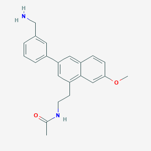 N-[2-(3-(3-Aminomethylphenyl)-7-methoxynaphth-1-yl)ethyl]acetamide