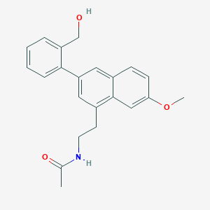 N-[2-(3-(2-Hydroxymethylphenyl)-7-methoxynaphth-1-yl)ethyl]acetamide