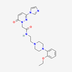 2-(3-(1H-imidazol-1-yl)-6-oxopyridazin-1(6H)-yl)-N-(2-(4-(2-ethoxyphenyl)piperazin-1-yl)ethyl)acetamide