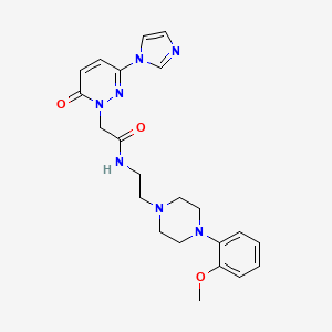 2-(3-(1H-imidazol-1-yl)-6-oxopyridazin-1(6H)-yl)-N-(2-(4-(2-methoxyphenyl)piperazin-1-yl)ethyl)acetamide