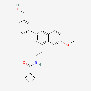 N-[2-(3-(3-Hydroxymethylphenyl)-7-methoxynaphth-1-yl)ethyl]cyclobutyl carboxamide