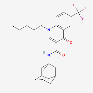 N-(Adamant-1-yl)-4-oxo-1-pentyl-6-(trifluoromethyl)-1,4-dihydroquinoline-3-carboxamide