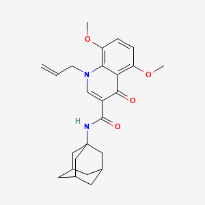 N-(Adamant-1-yl)-1-allyl-5,8-dimethoxy-4-oxo-1,4-dihydroquinoline-3-carboxamide