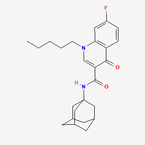 N-(Adamant-1-yl)-7-fluoro-4-oxo-1-pentyl-1,4-dihydroquinoline-3-carboxamide