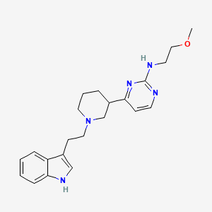 4-(1-(2-(1H-indol-3-yl)ethyl)piperidin-3-yl)-N-(2-methoxyethyl)pyrimidin-2-amine