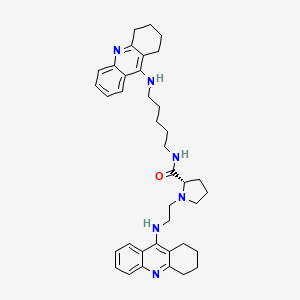 (S)-1-(2-(1,2,3,4-tetrahydroacridin-9-ylamino)ethyl)-N-(5-(1,2,3,4-tetrahydroacridin-9-ylamino)pentyl)pyrrolidine-2-carboxamide