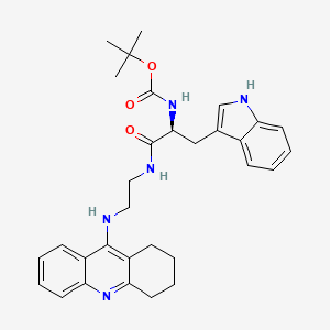 (S)-tert-butyl 3-(1H-indol-3-yl)-1-oxo-1-(2-(1,2,3,4-tetrahydroacridin-9-ylamino)ethylamino)propan-2-ylcarbamate