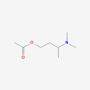 molecular formula C8H17NO2 B10792933 1-Butanol, 3-(dimethylamino)-, 1-acetate CAS No. 22265-63-0