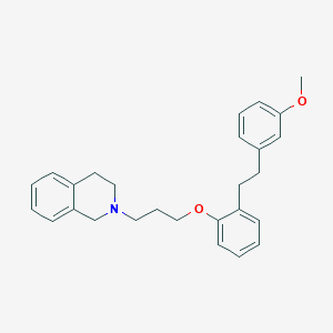 molecular formula C27H31NO2 B10792956 3-{2-[2-(3-Methoxyphenyl)ethyl]phenoxy}propyl-(3,4-dihydroisoquinoline) 