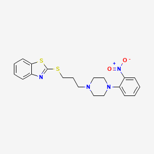 2-[[3-[4-(2-Nitrophenyl)-1-piperazinyl]propyl]thio]benzothiazole