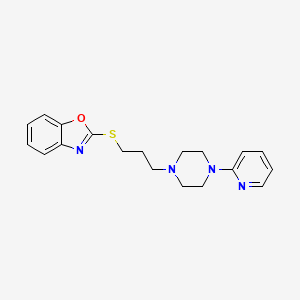 2-[[3-[4-(Pyridin-2-yl)-1-piperazinyl]propyl]thio]benzoxazole