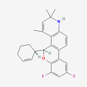 (5S)-5-[(1S)-cyclohex-2-en-1-yl]-7,9-difluoro-2,2,4-trimethyl-1,5-dihydrochromeno[3,4-f]quinoline