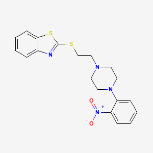 2-[[2-[4-(2-Nitrophenyl)-1-piperazinyl]ethyl]thio]benzothiazole