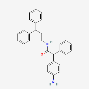 molecular formula C29H28N2O B10793074 2-(4-Aminophenyl)-2-phenyl-N-(3,3-diphenylpropyl)-acetamide 