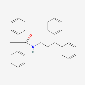 N-(3,3-Diphenyl)propyl-2-methyl-2,2-diphenylacetamide