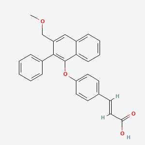 3-(4-(3-(Methoxymethyl)-2-phenylnaphthalen-1-yloxy)phenyl)acrylic acid