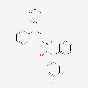 2-(4-Bromophenyl)-2-phenyl-N-(3,3-diphenylpropyl)-acetamide