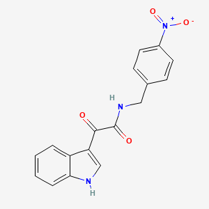 2-(1H-indol-3-yl)-N-(4-nitrobenzyl)-2-oxoacetamide